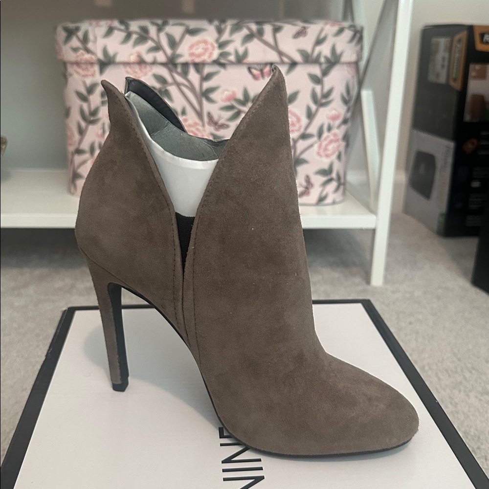 Nine West Chic Suede Ankle Boots